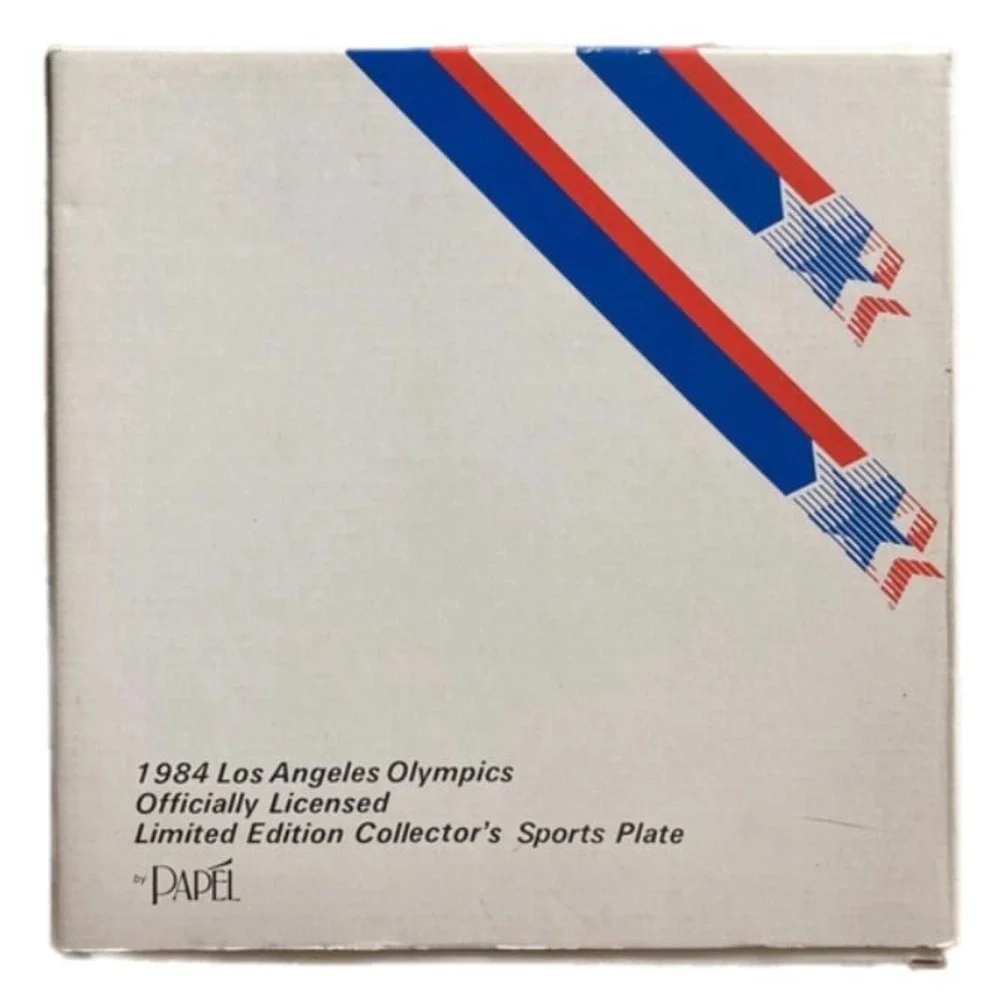 1984 Los Angeles Olympics Plate Limited Edition Collectors Fine Porcelain Sports